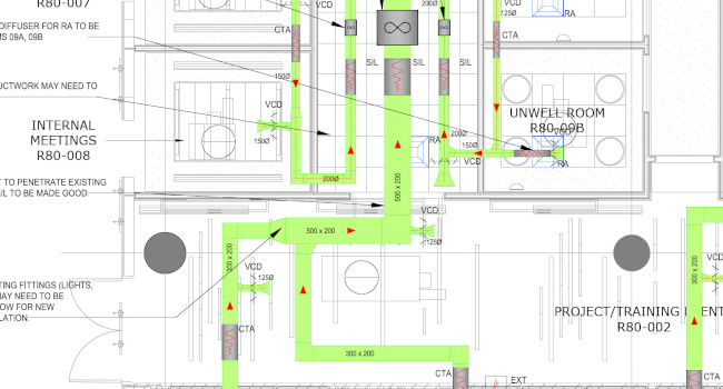 Mechanical Ventilation Drawing