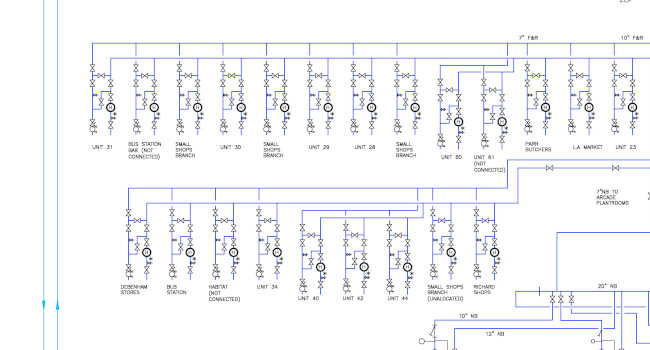 Example drawing of Mechanical Services Schematic Layout