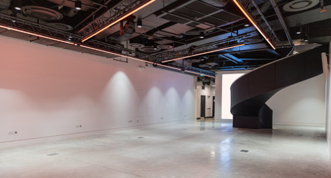 Basement level space.